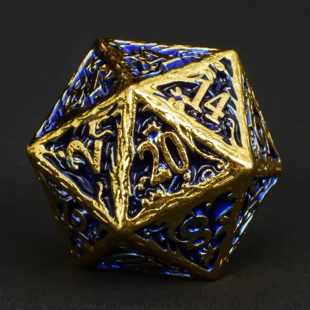 Druid's Sapphire Grove - Metal Dice Set