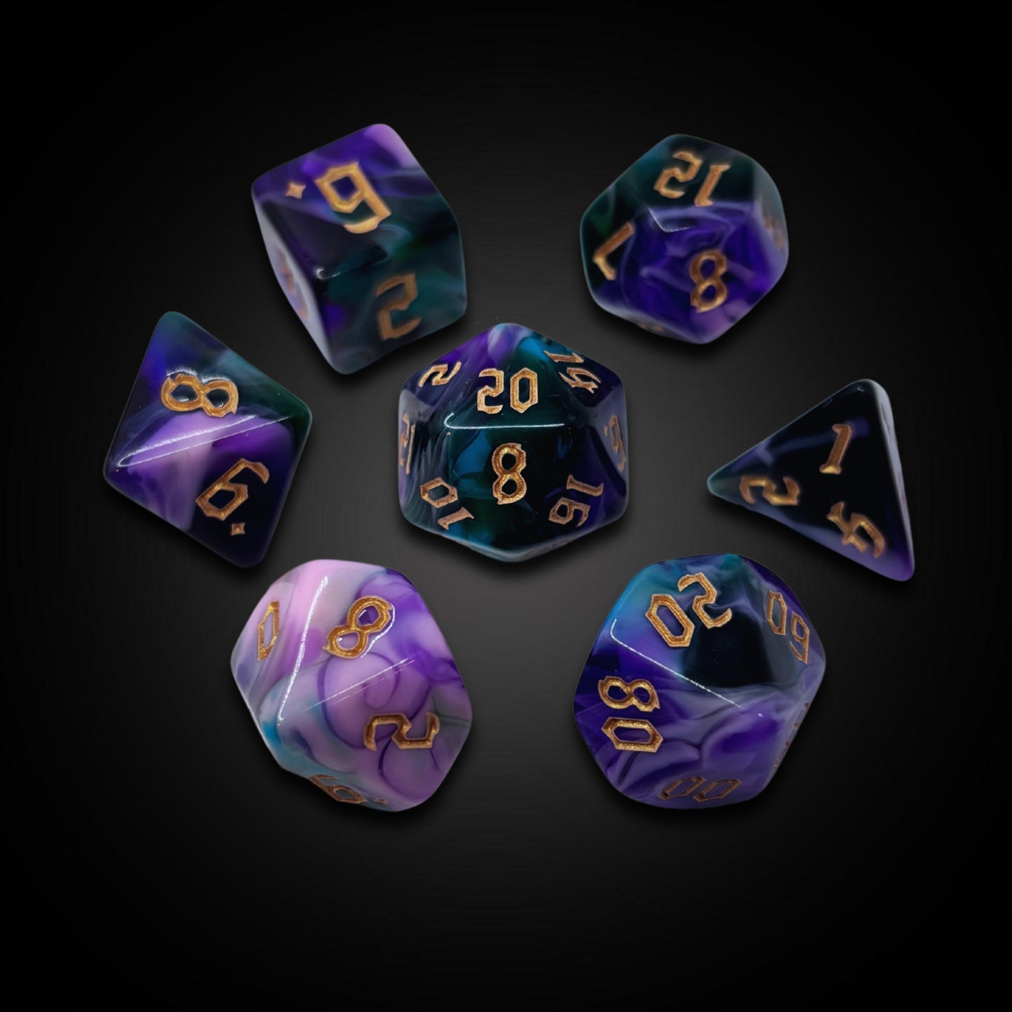 Wyrmfire Alloy - Acrylic Dice