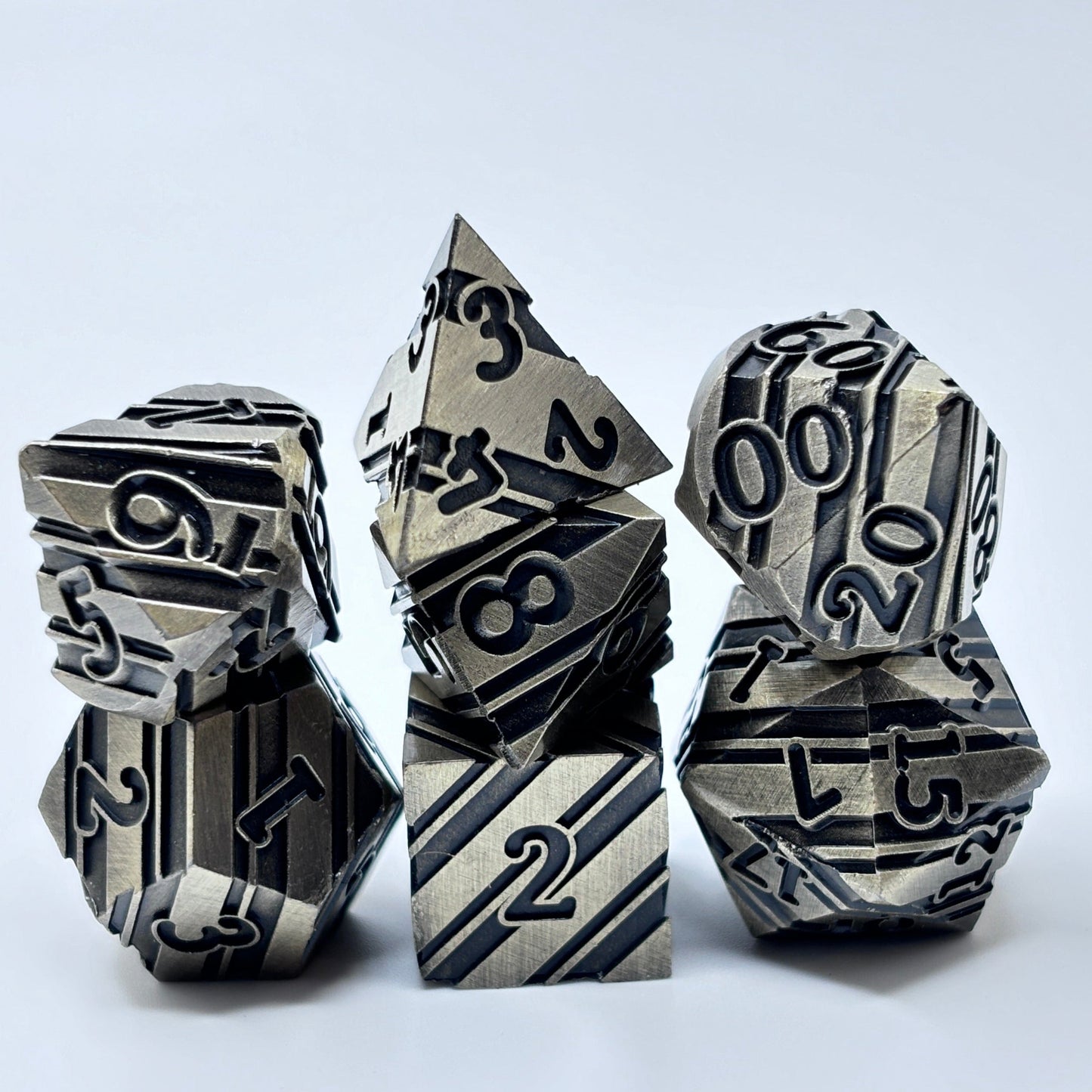 Metal Striped Dark Acient Brass