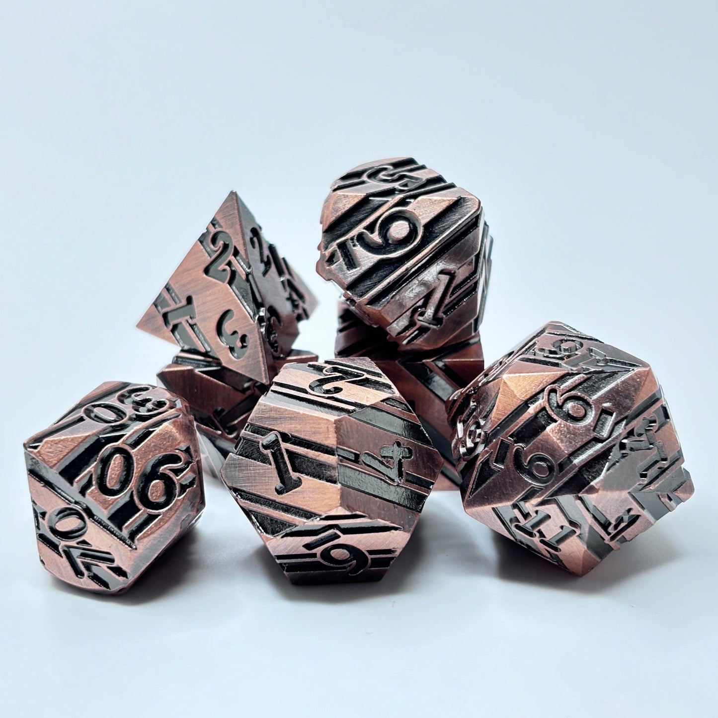 Metal Copper and Black Stripe