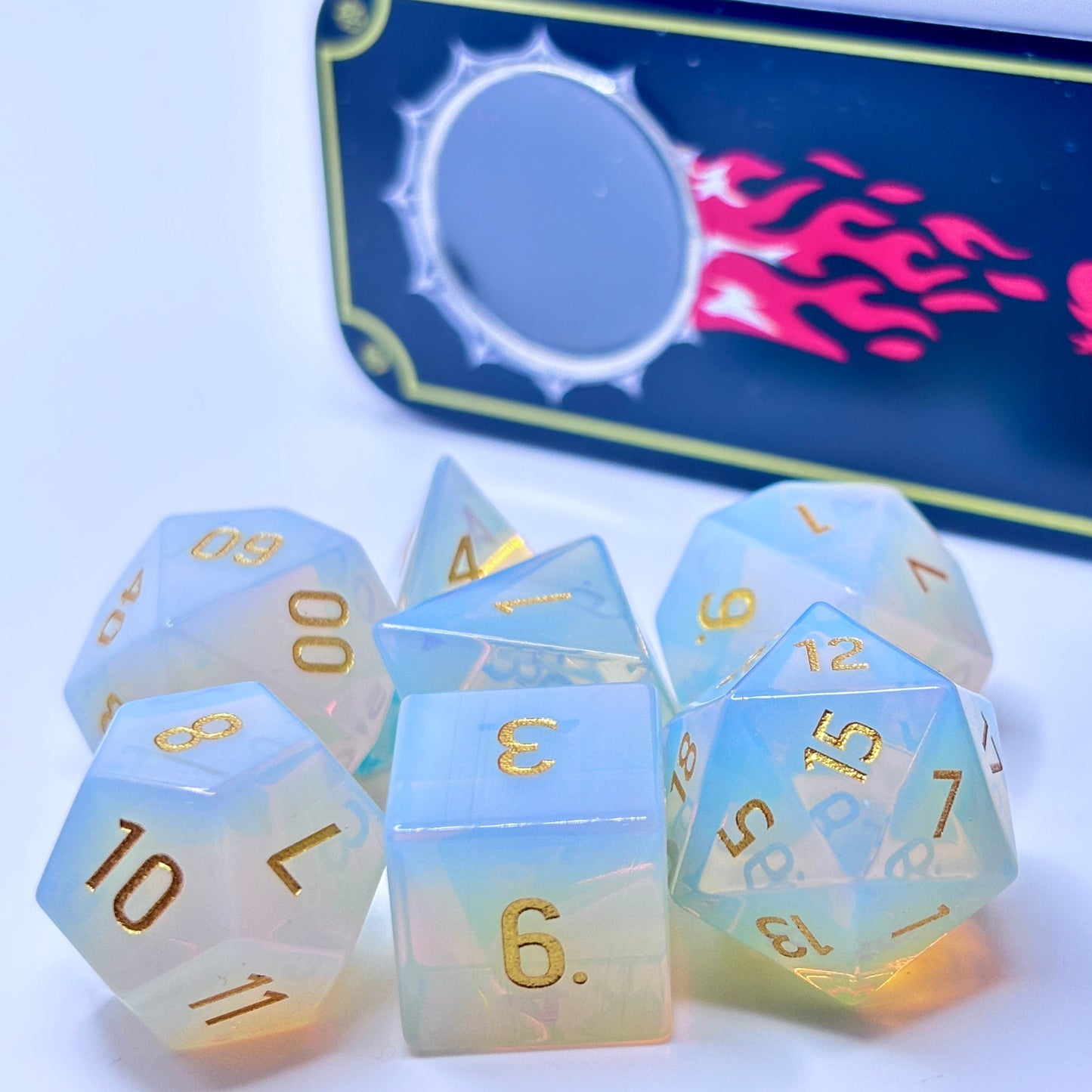 Stone Opalite Crystal Blue (Reflective Tint)
