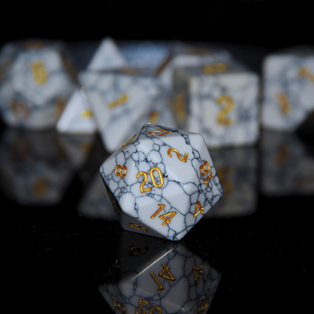 Stone White Howlite Blue Frostmarble Surface