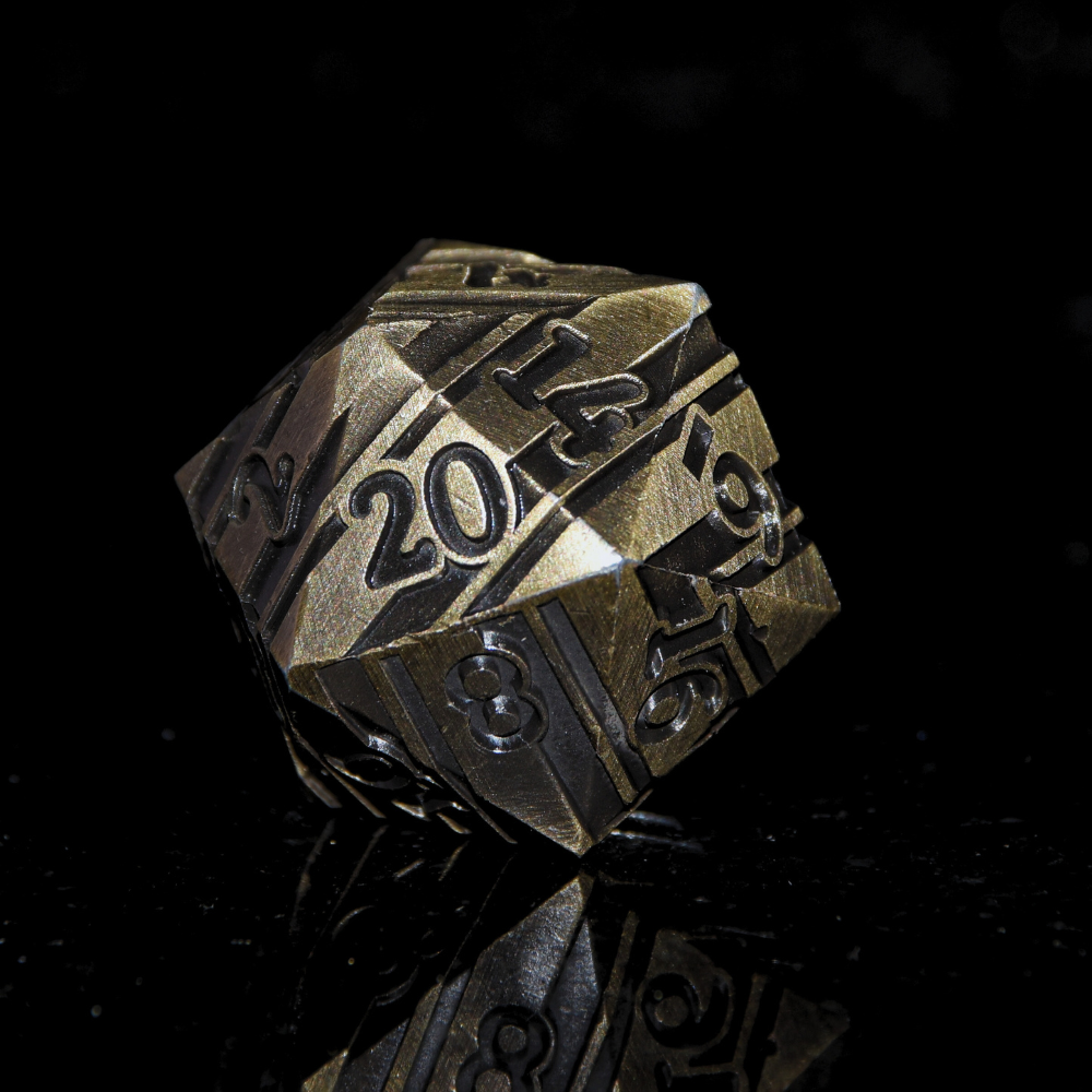 Metal Striped Dark Acient Brass