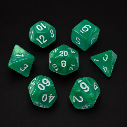 Jade Pearl - Acrylic Dice
