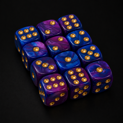 Astral Bloom - Acrylic D6 Set