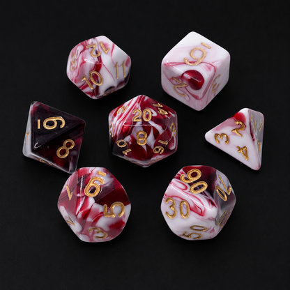 Crimson Monolith - Acrylic Dice