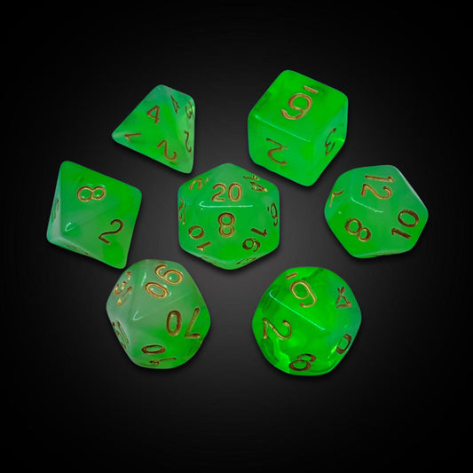 Emerald Grove - Acrylic Dice