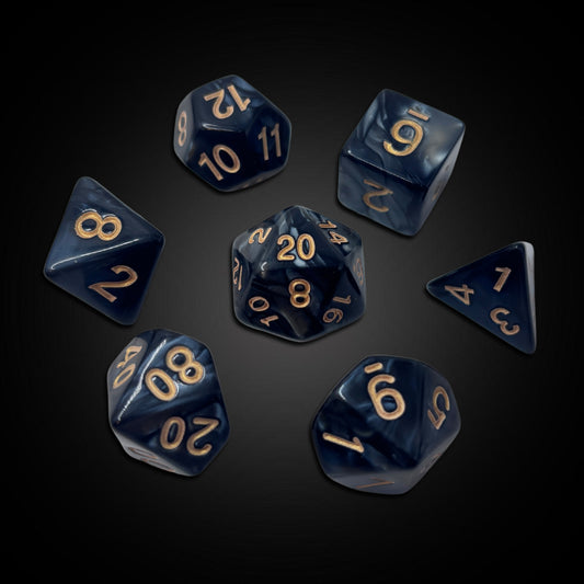 Obsidian Pearl - Acrylic Dice