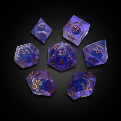 Purple Blizzard Flurry - Liquid Core Dice
