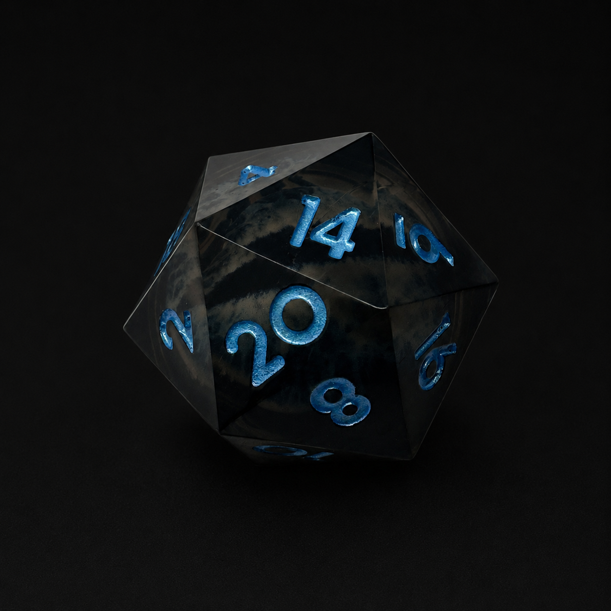 Obsidian Dragon - D20 (33MM)