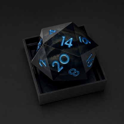 Obsidian Dragon - D20 (33MM)