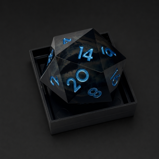 Obsidian Dragon - D20 (33MM)