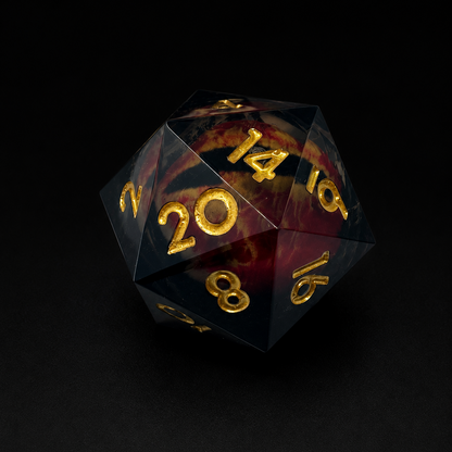 Crimson Dragon - D20 (33MM)