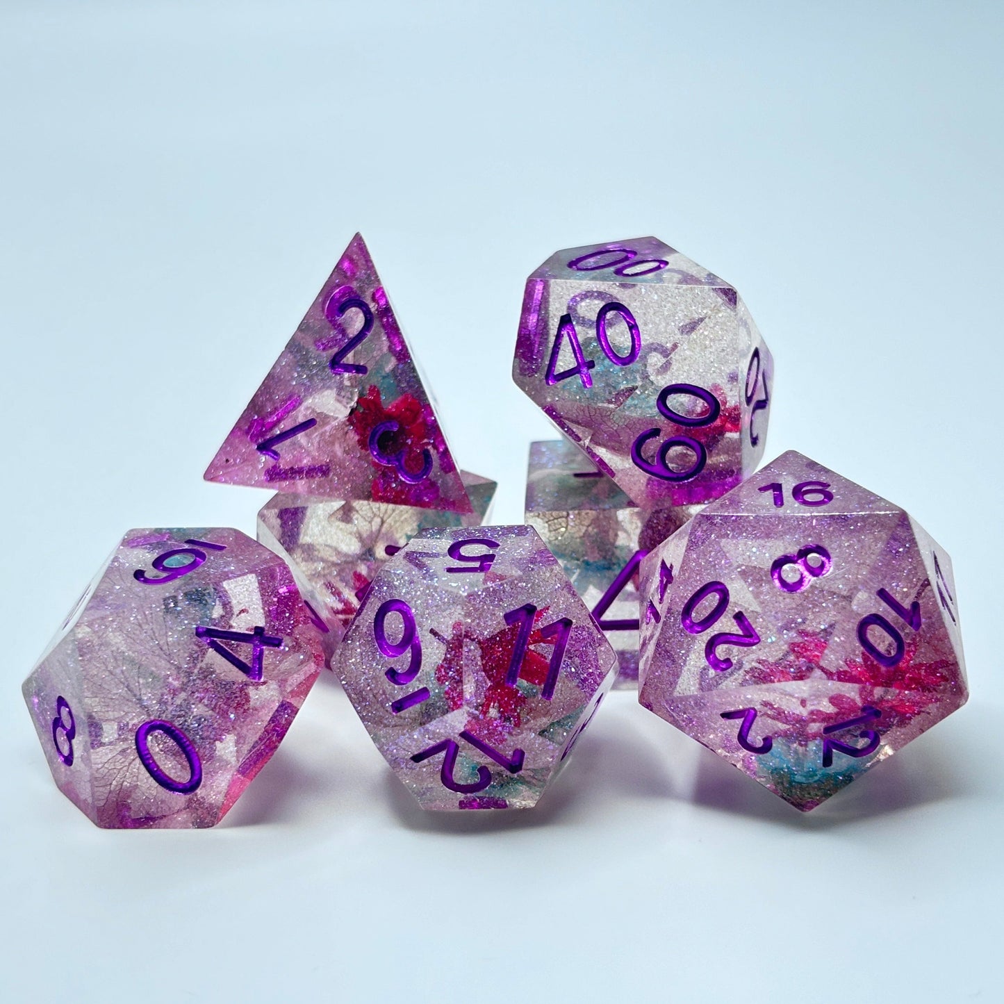 Sharp Edge Resin Floral Amethyst Wonderland