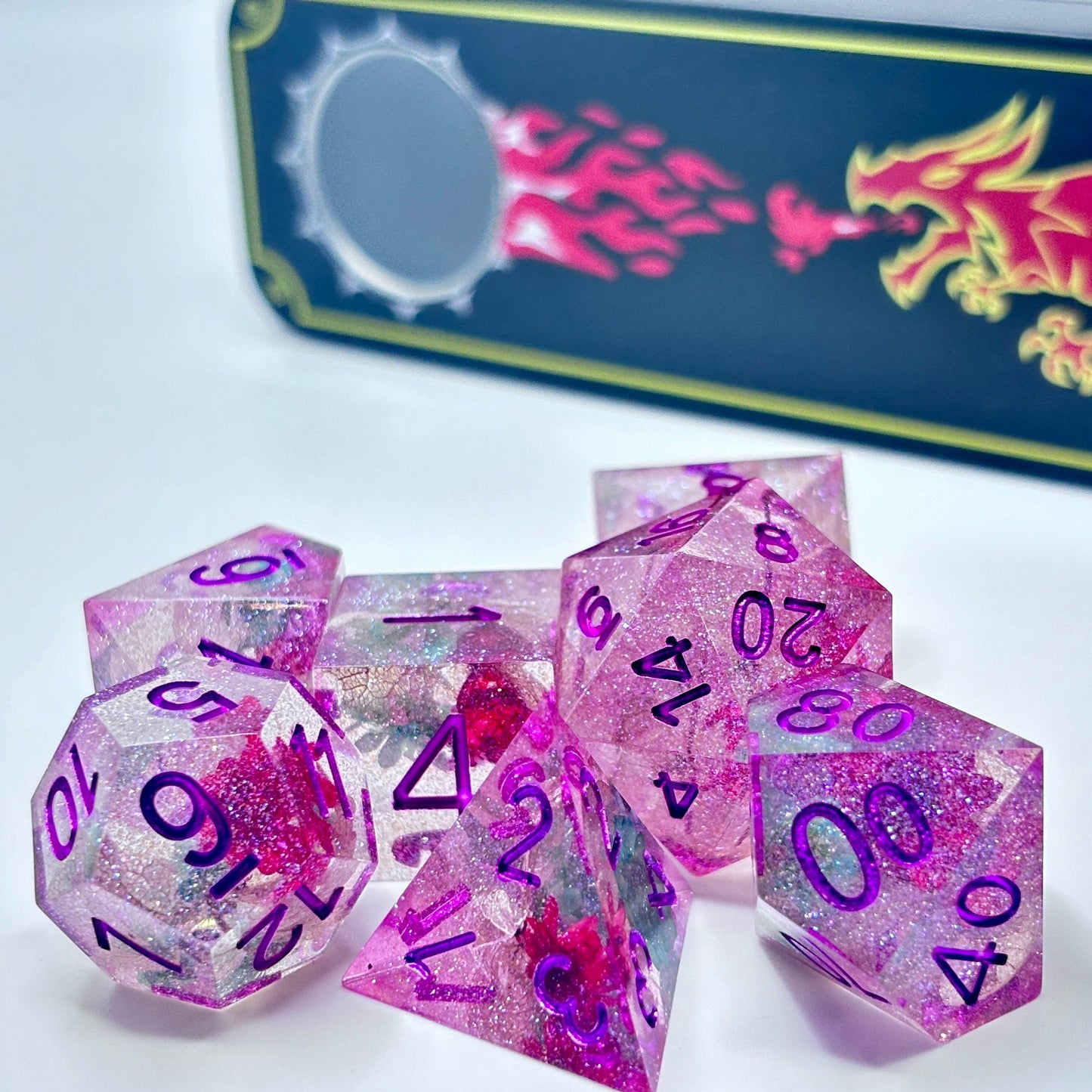 Sharp Edge Resin Floral Amethyst Wonderland