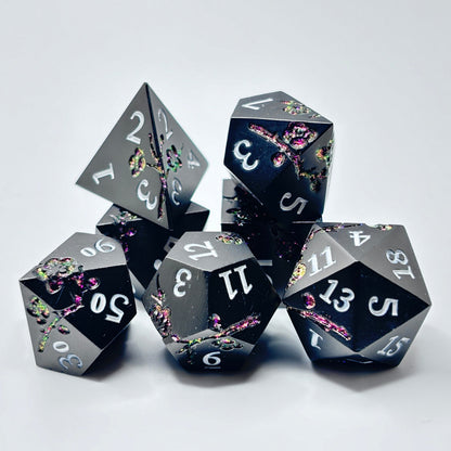 Metal Black and Purple Cherry Blossom