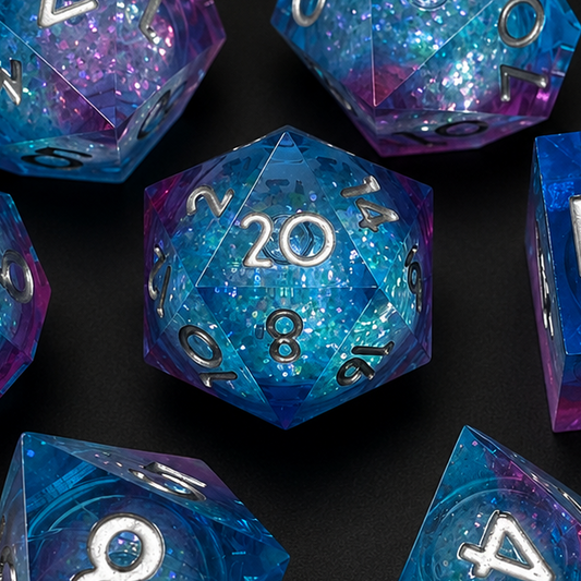 Mythical Blue - Liquid Core Dice