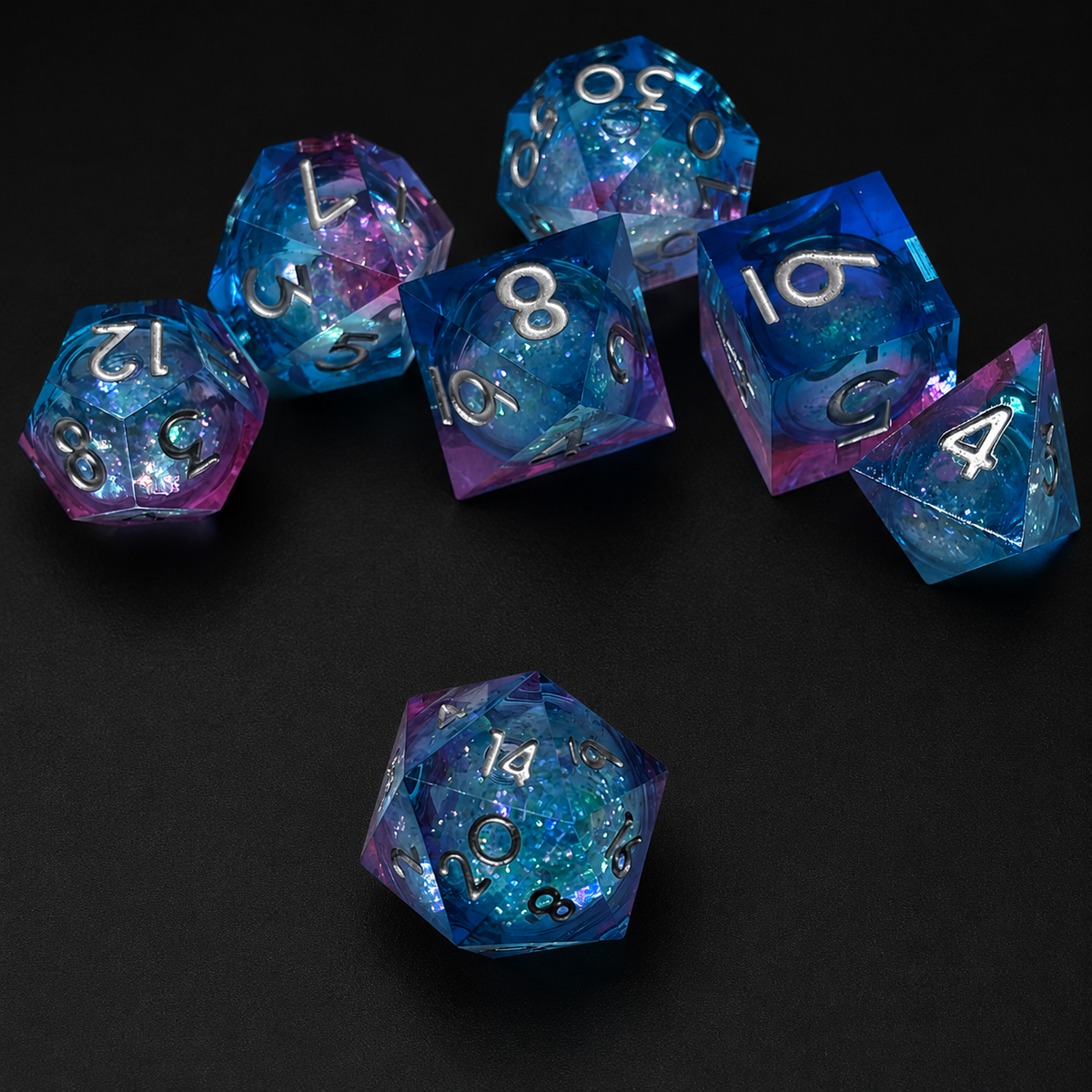 Mythical Blue - Liquid Core Dice