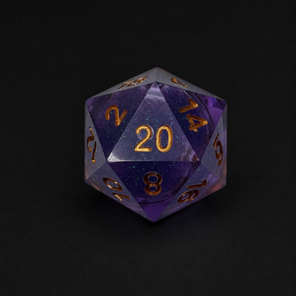 Purple Blizzard Flurry - Liquid Core Dice
