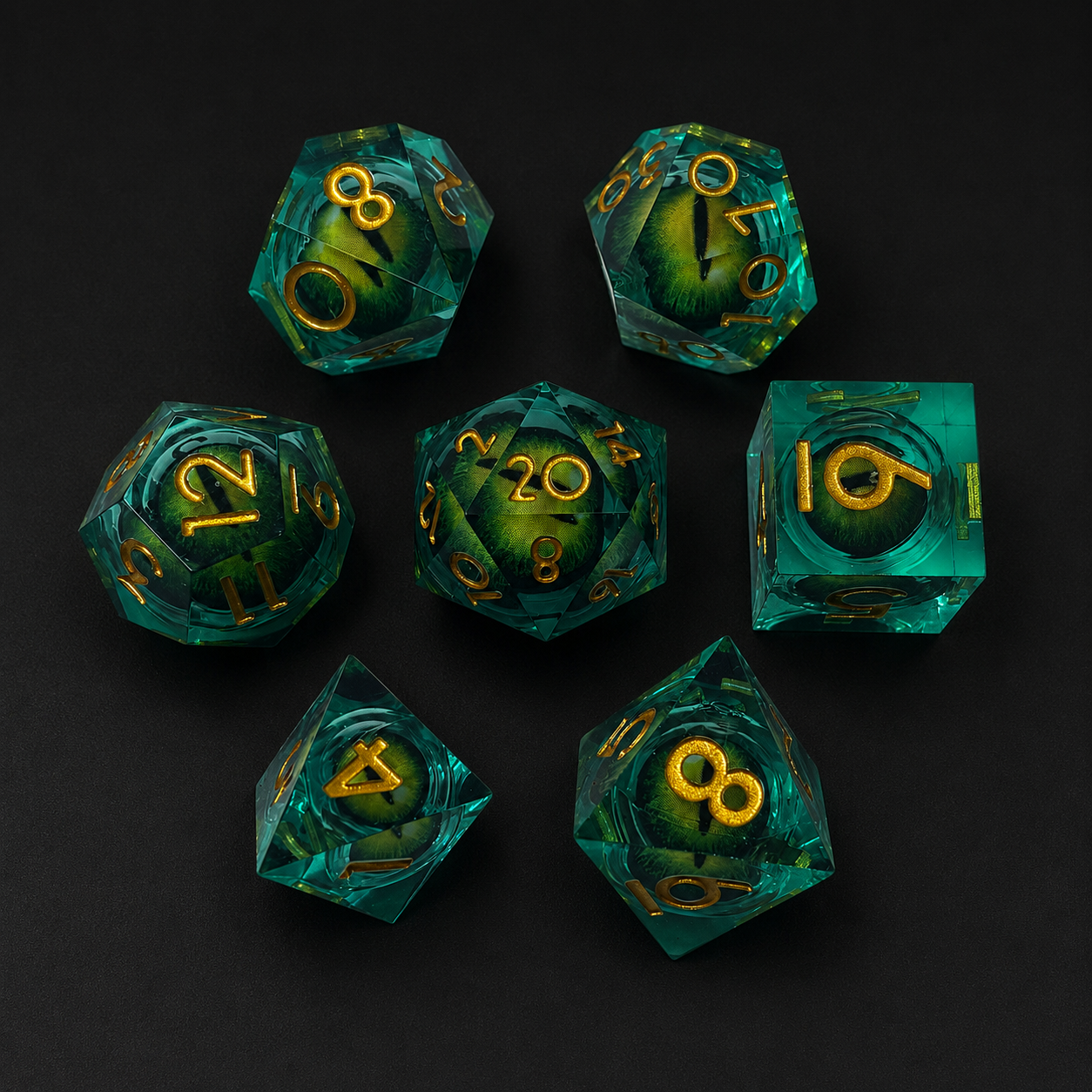 Emerald Dragons Eye - Liquid Core Eye