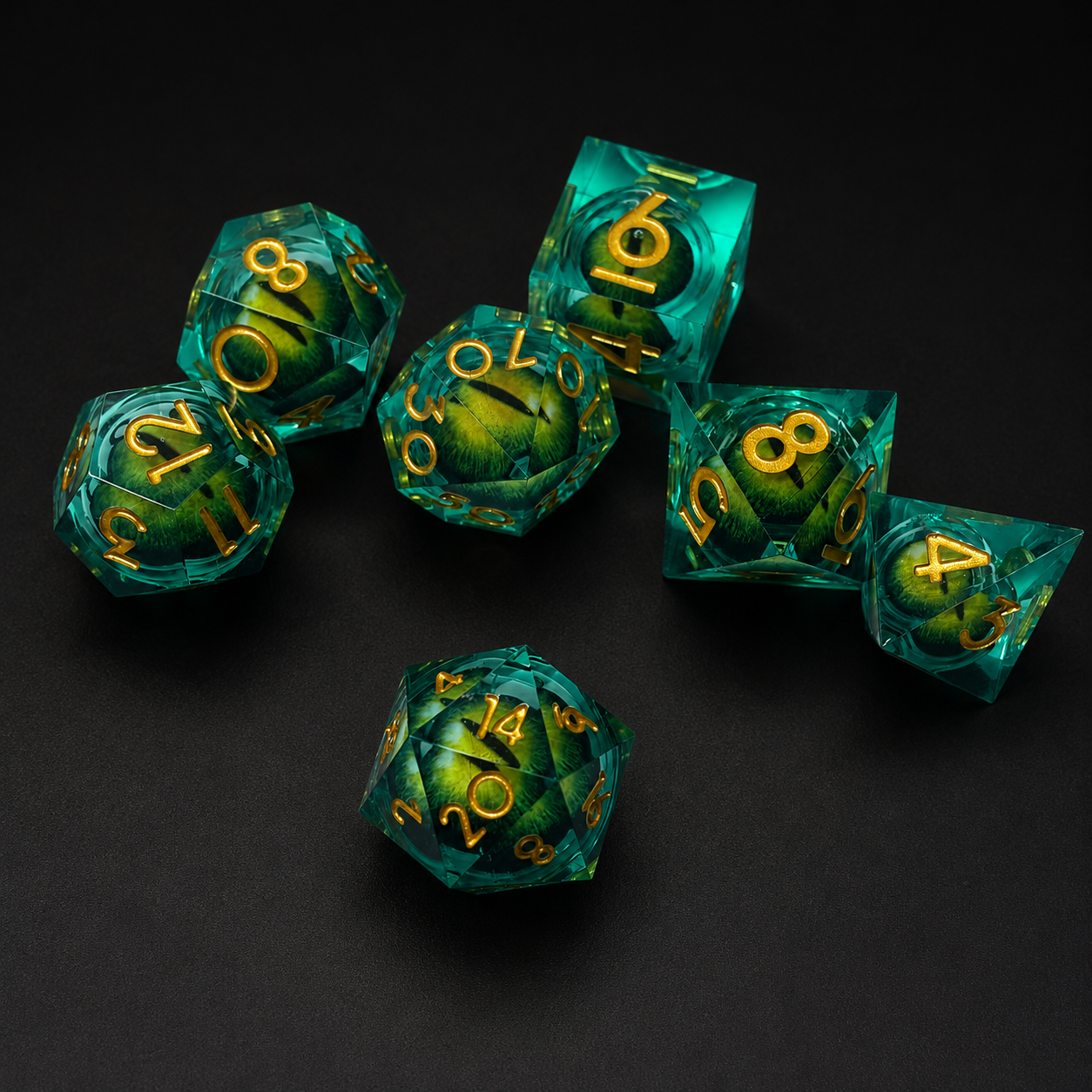 Emerald Dragons Eye - Liquid Core Eye