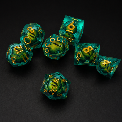 Emerald Dragons Eye - Liquid Core Eye
