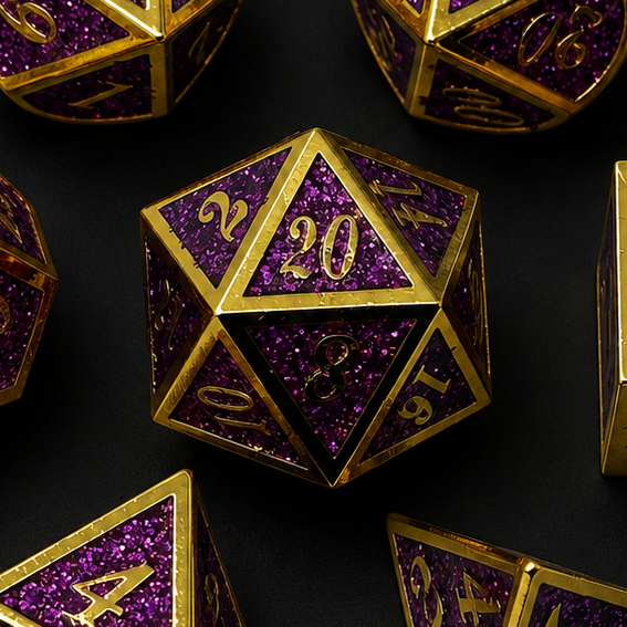 Royal Scarlet - Metal Dice