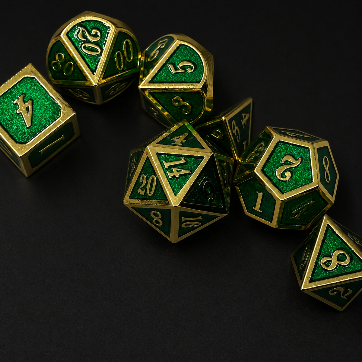 Royal Emerald - Metal Dice