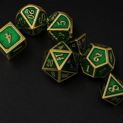 Royal Emerald - Metal Dice