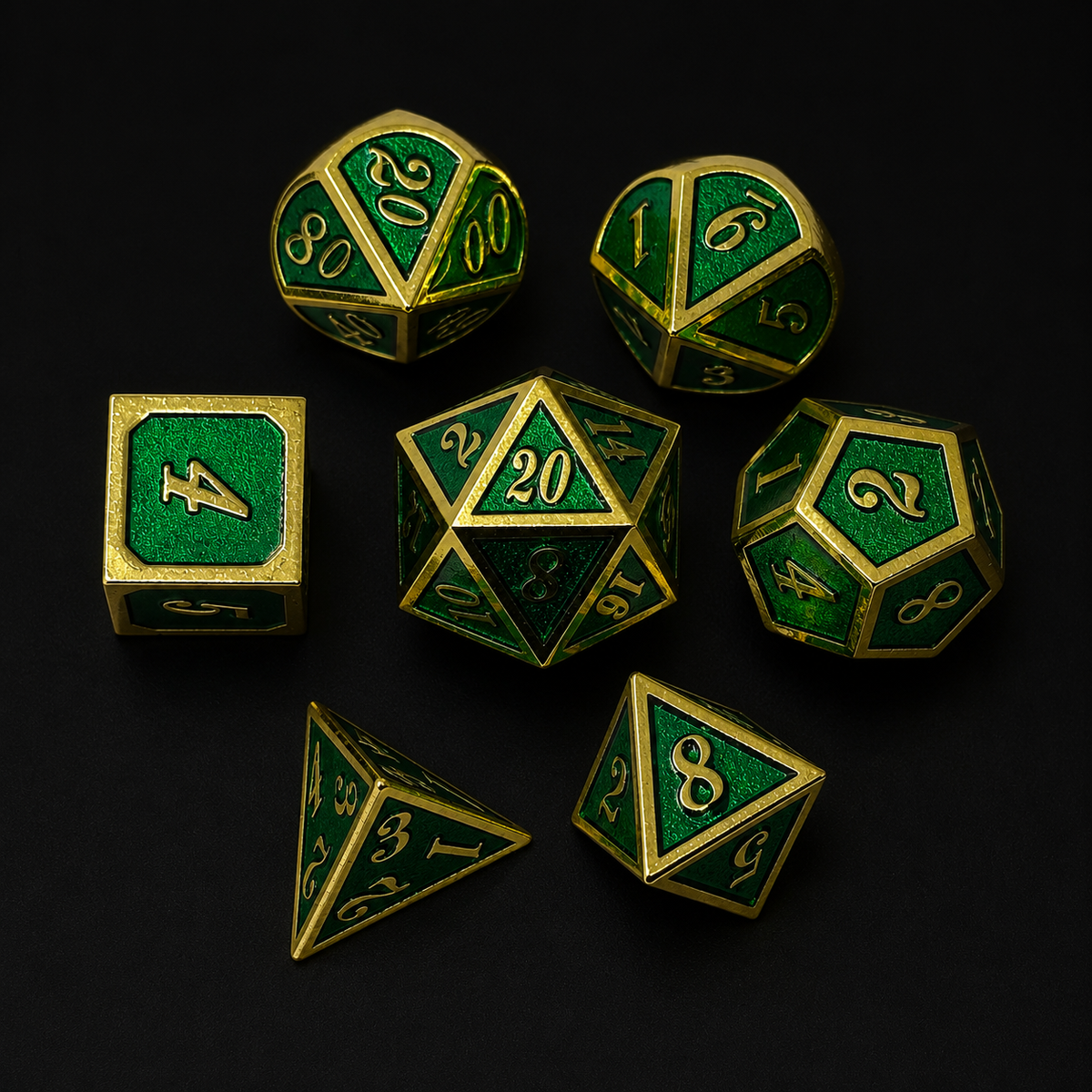 Royal Emerald - Metal Dice