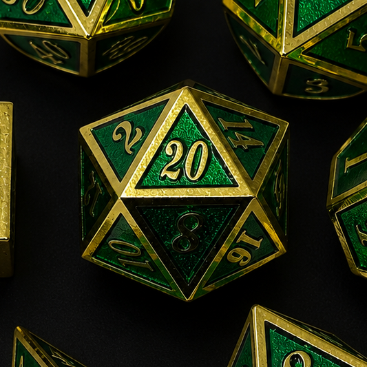 Royal Emerald - Metal Dice