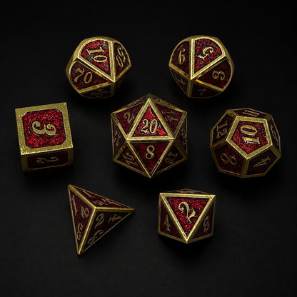Crimson Lattice - Metal Dice