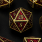 Crimson Lattice - Metal Dice