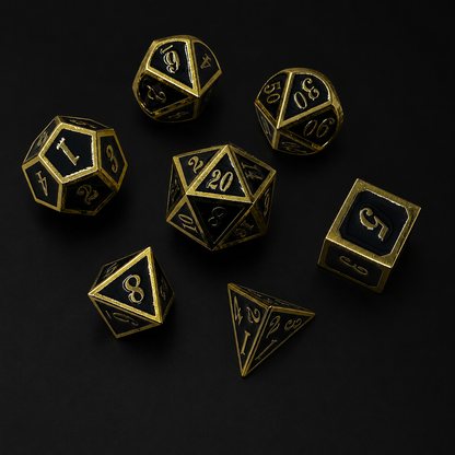 Obsidian Rune - Metal Dice