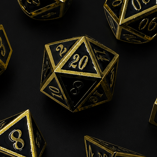 Obsidian Rune - Metal Dice