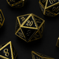 Obsidian Rune - Metal Dice