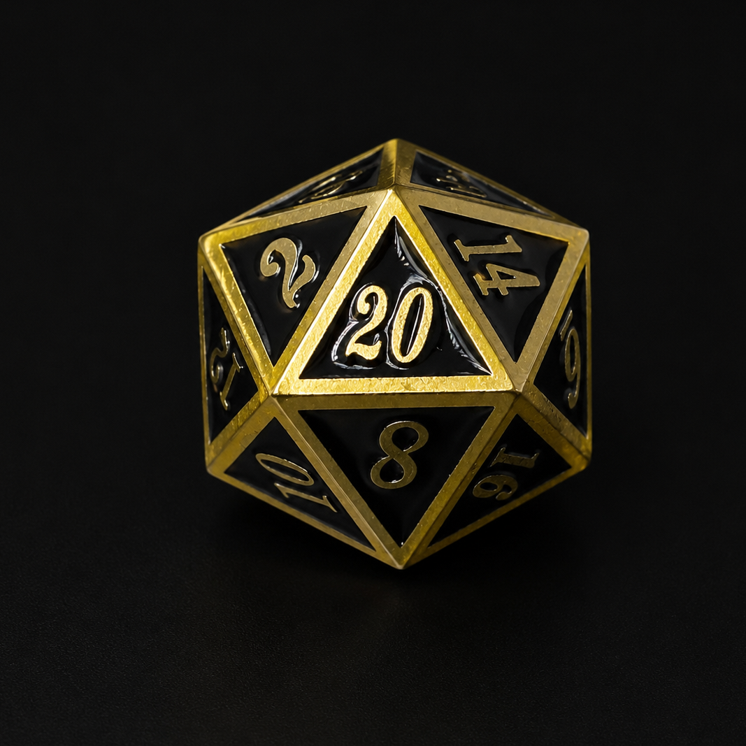 Obsidian Rune - Metal Dice
