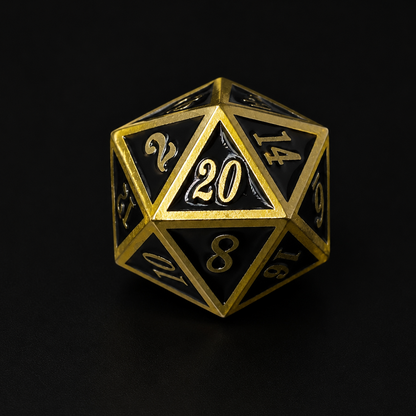 Obsidian Rune - Metal Dice