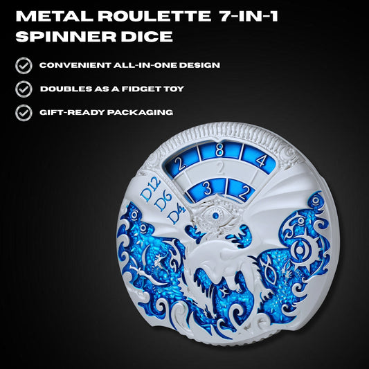 Metal Roulette 7-in-1 Spinner Dice