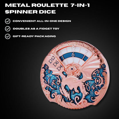 Metal Roulette 7-in-1 Spinner Dice