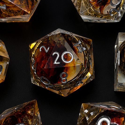 Amber Rings - Sharp Edge Resin