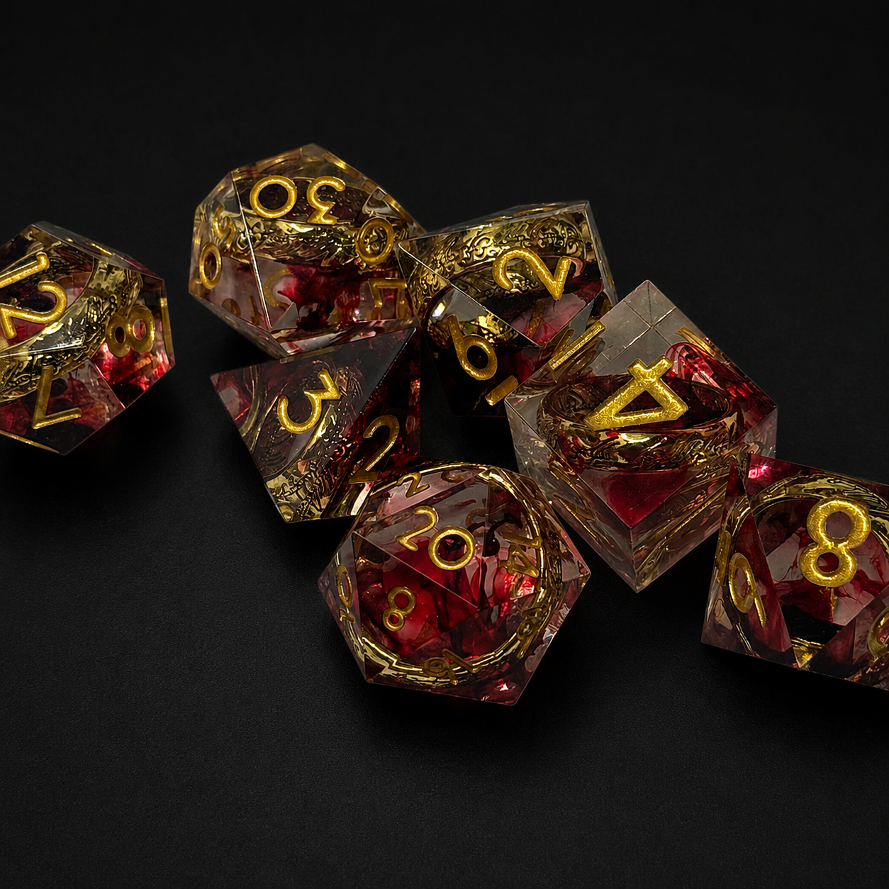 Crimson Rings - Sharp Edge Resin