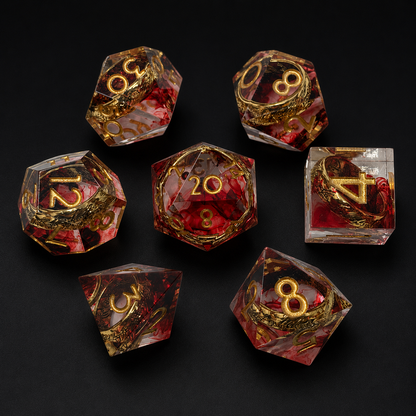 Crimson Rings - Sharp Edge Resin
