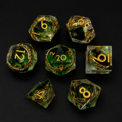 Emerald Rings - Sharp Edge Resin