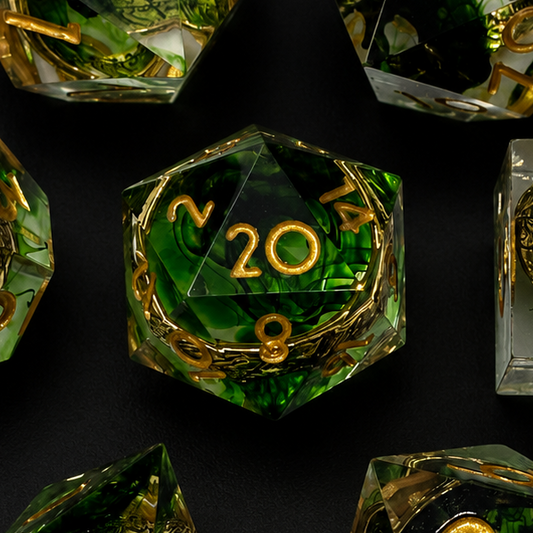 Emerald Rings - Sharp Edge Resin