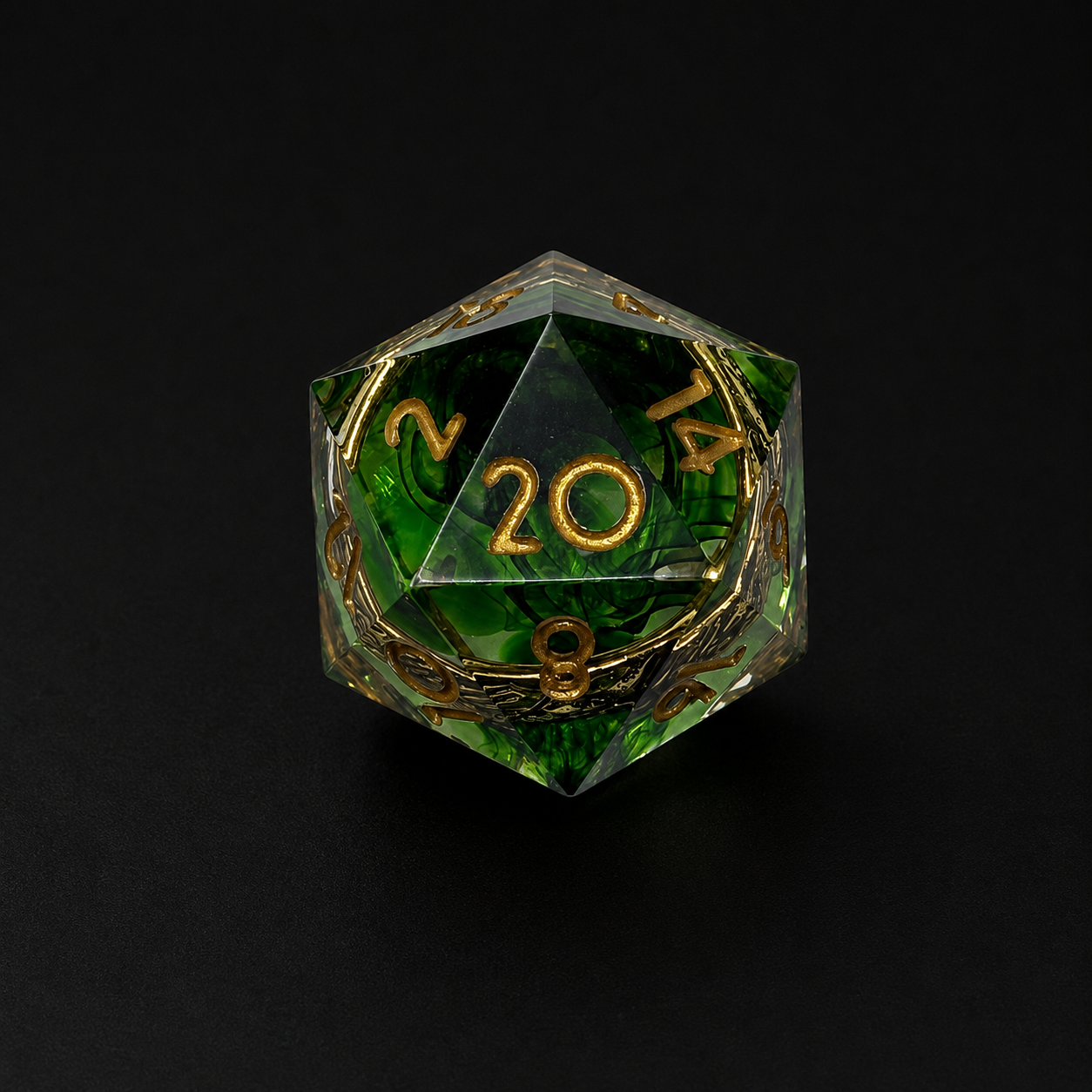 Emerald Rings - Sharp Edge Resin