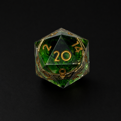 Emerald Rings - Sharp Edge Resin
