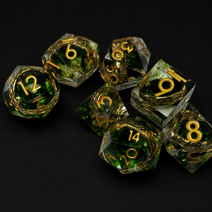 Emerald Rings - Sharp Edge Resin