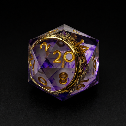Amethyst Rings - Sharp Edge Resin
