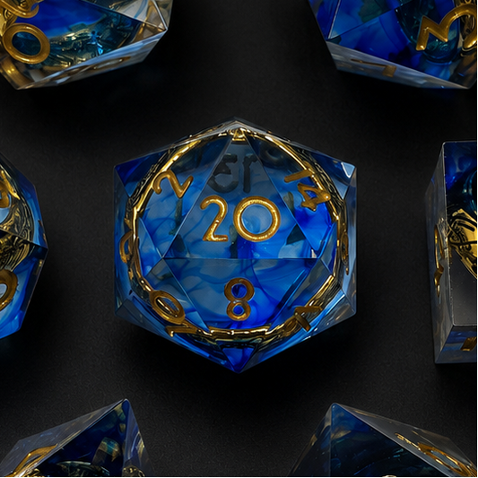 Sapphire Rings - Sharp Edge Resin
